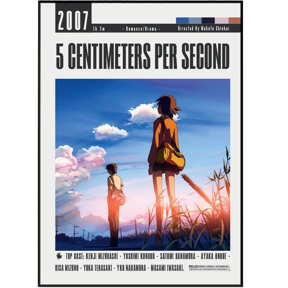5 Centimeters per Second Movie Posters - 98typesModern Minimal Movies