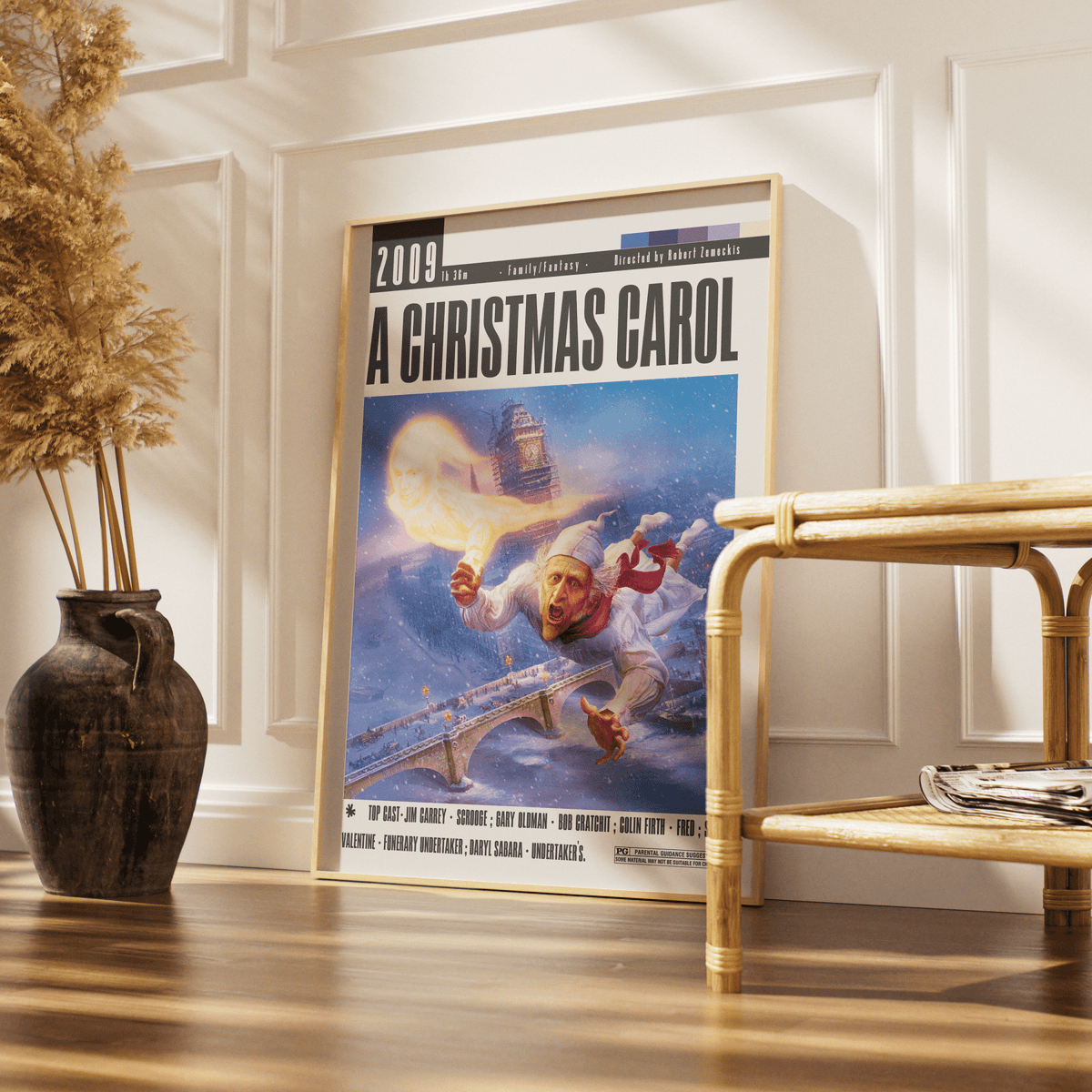 A Christmas Carol (2009) Movie Poster - 98typesModern Minimal Movies