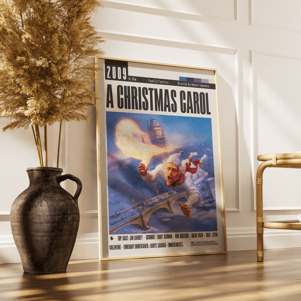 A Christmas Carol (2009) Movie Poster - 98typesModern Minimal Movies