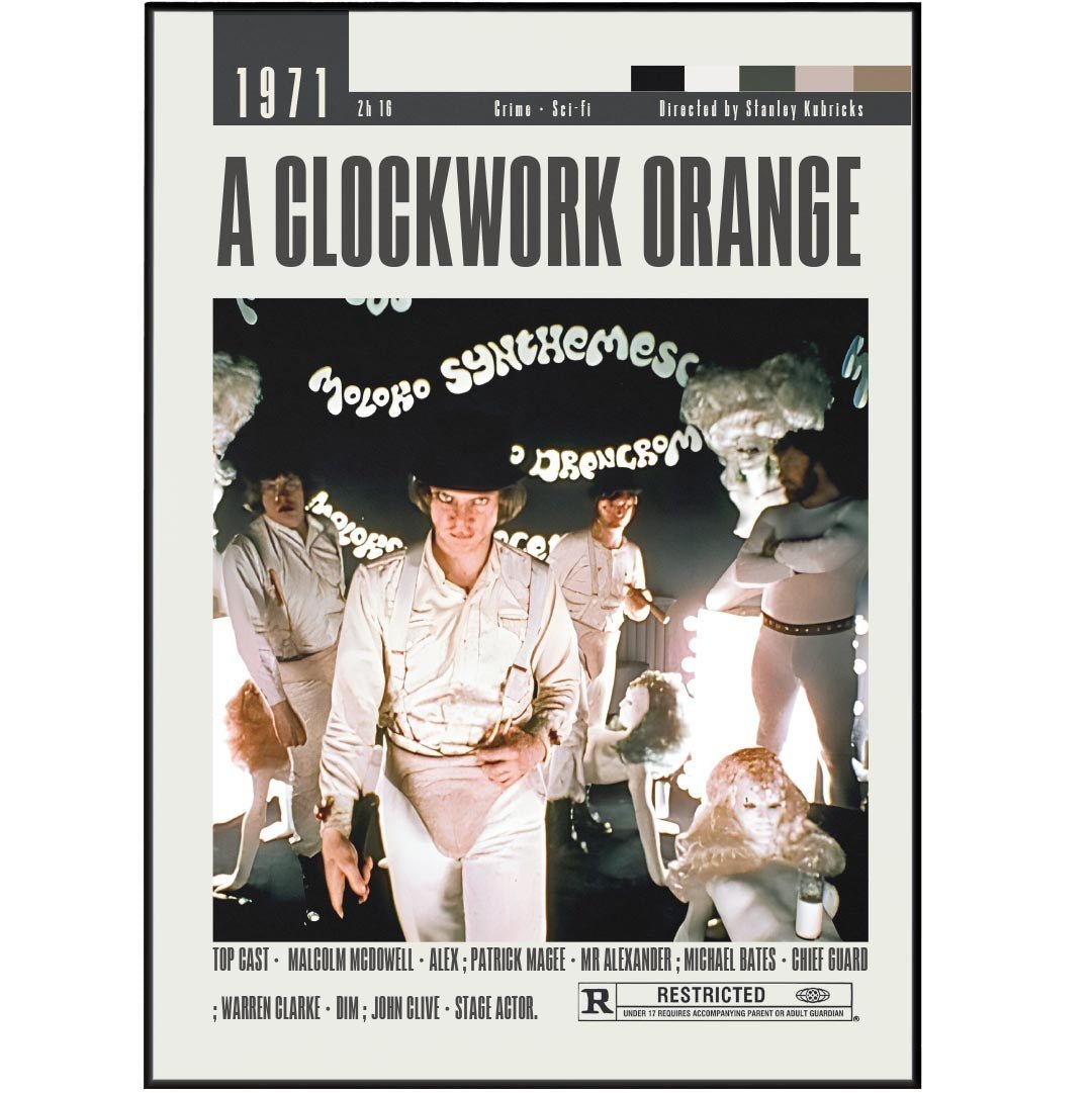 A Clockwork Orange Poster | Stanley Kubrick Movies - 98types