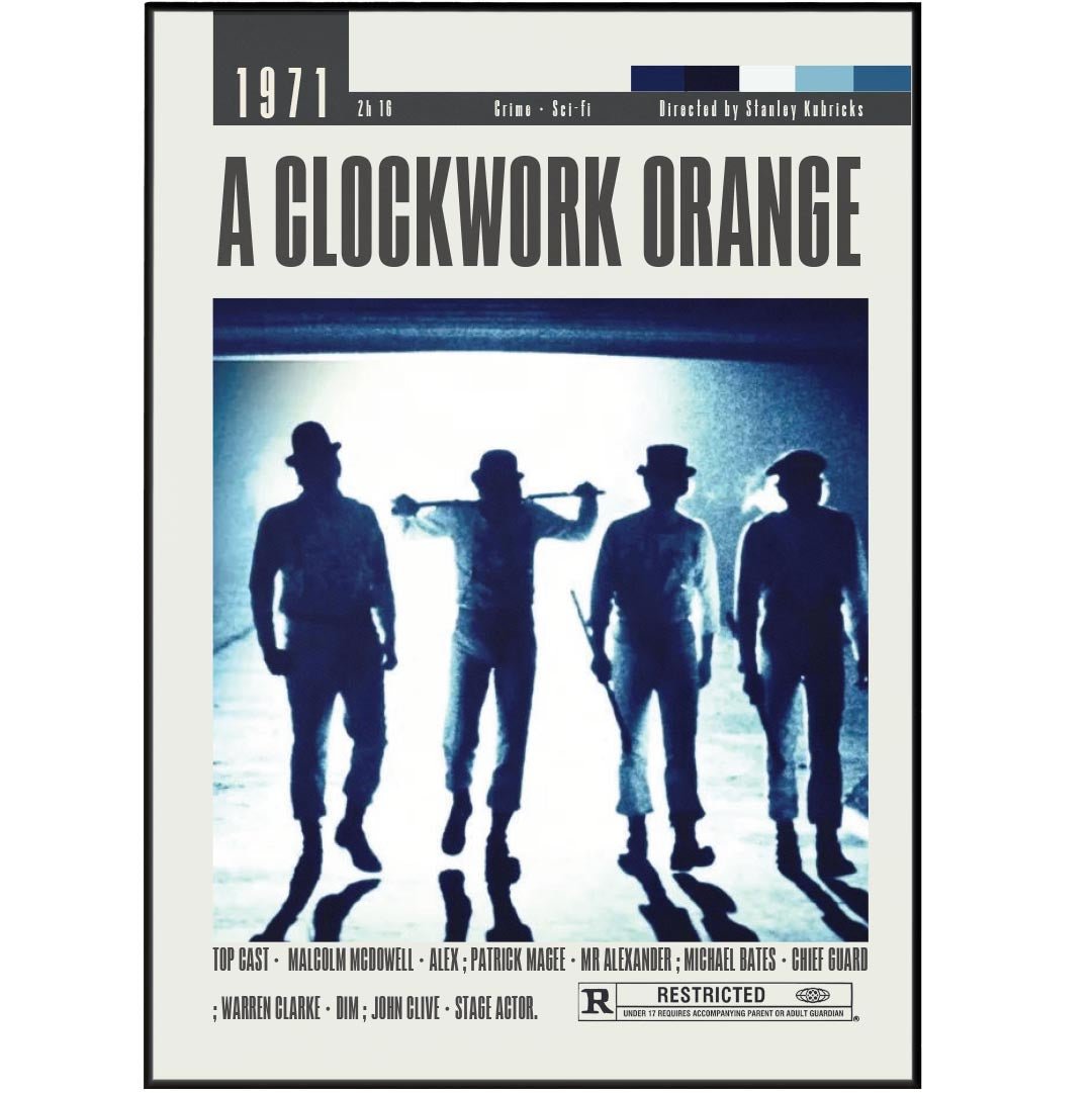 A Clockwork Orange Poster | Stanley Kubrick Movies - 98types