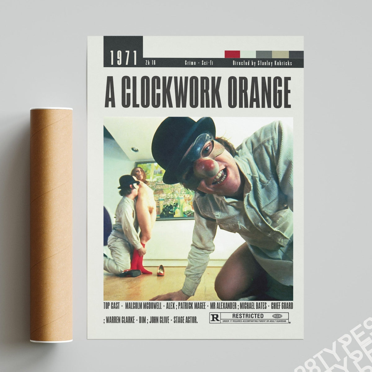 A Clockwork Orange Poster | Stanley Kubrick Movies - 98types