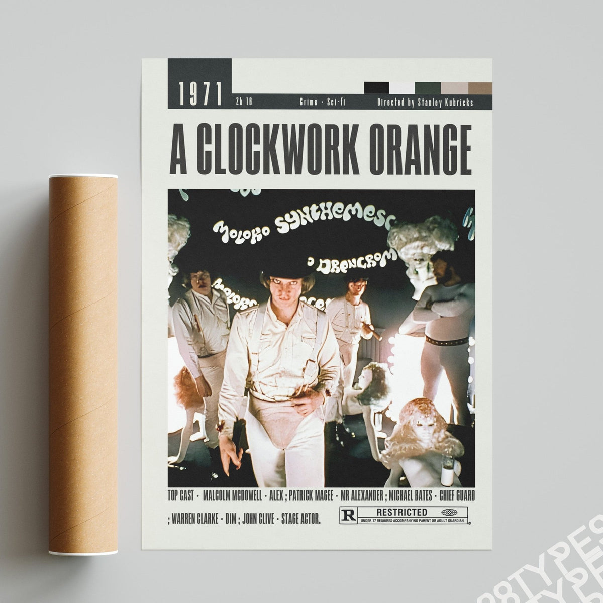 A Clockwork Orange Poster | Stanley Kubrick Movies - 98types