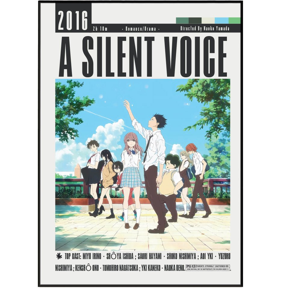 A Silent Voice Movie Posters - 98typesModern Minimal Movies