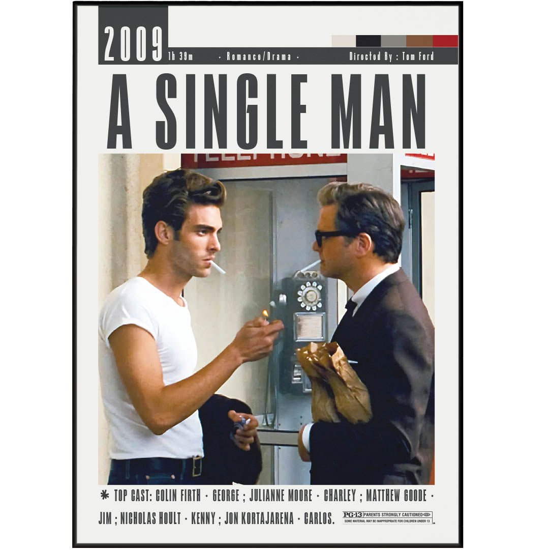 A Single Man Movie Posters - 98typesModern Minimal Movies