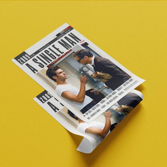 A Single Man 2009 film poster — Tom Ford Colin Firth George Falconer Jim grief Los Angeles wall art print UK - 98types