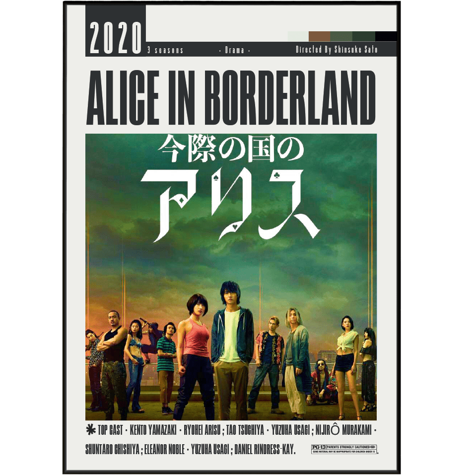 Alice in Borderland (2020) Poster - 98typesModern Minimal Movies