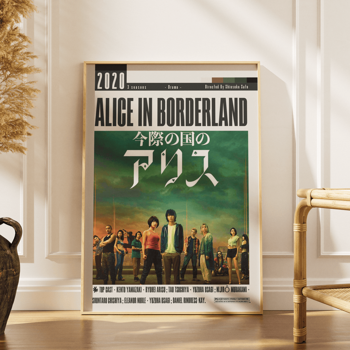 Alice in Borderland (2020) Poster - 98typesModern Minimal Movies