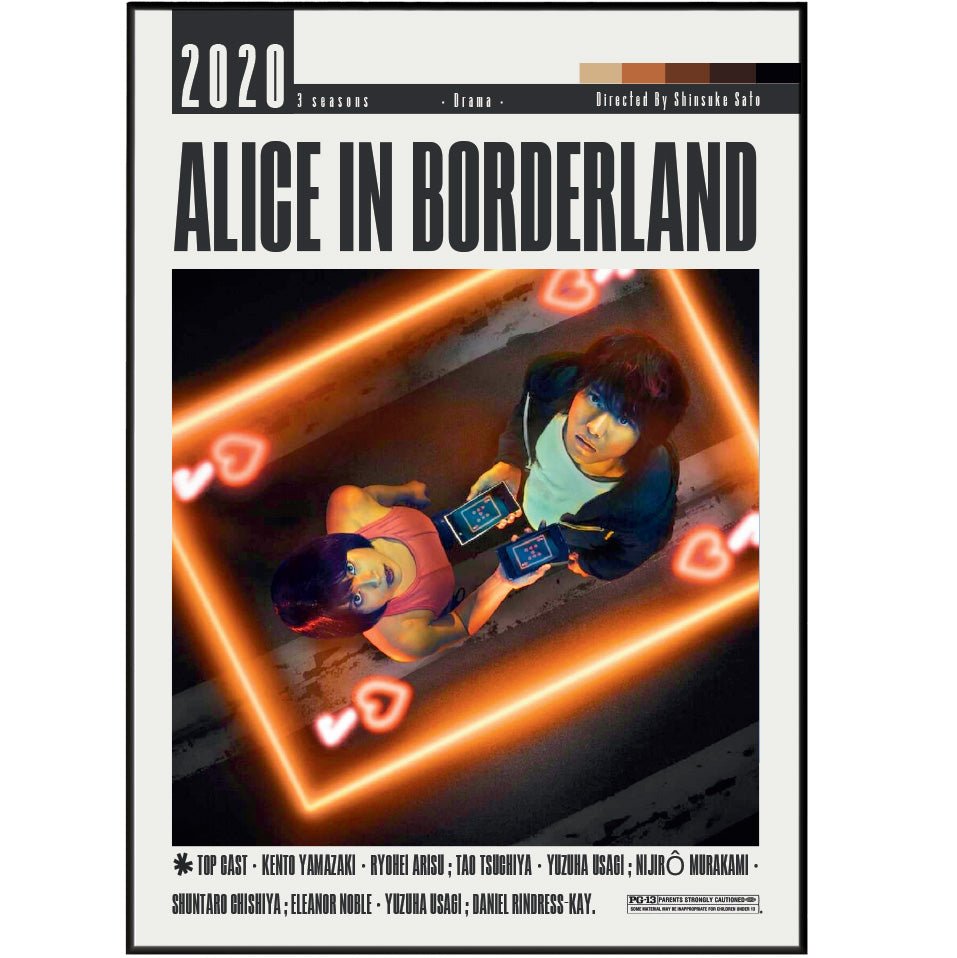 Alice in Borderland (2020) Posters - 98typesModern Minimal Movies