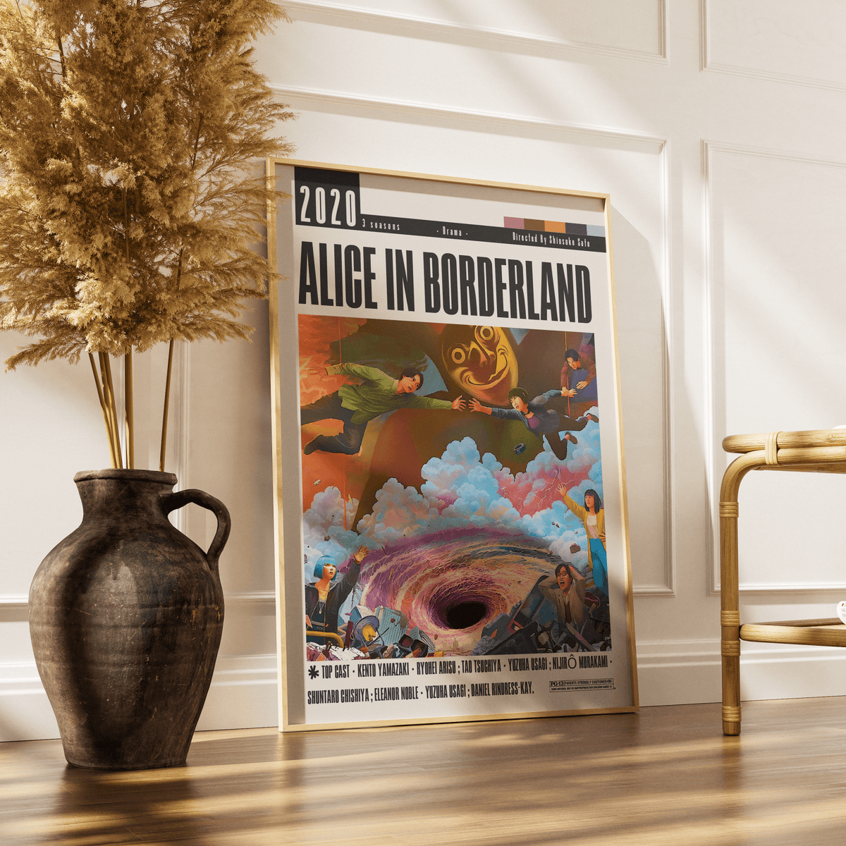 Alice in Borderland (2020) TV serie Poster - 98typesModern Minimal Movies