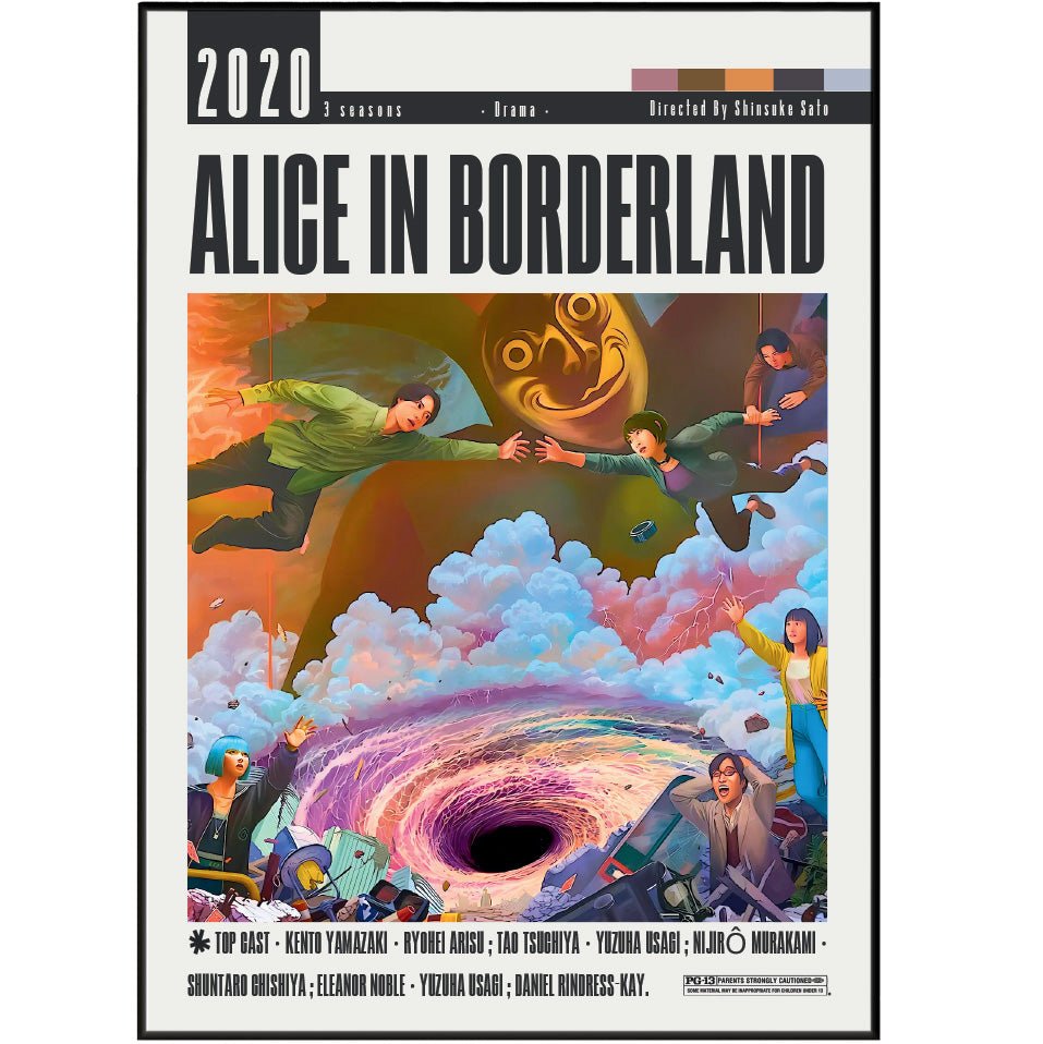 Alice in Borderland (2020) TV serie Poster - 98typesModern Minimal Movies