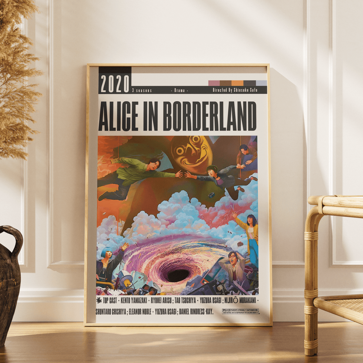 Alice in Borderland (2020) TV serie Poster - 98typesModern Minimal Movies