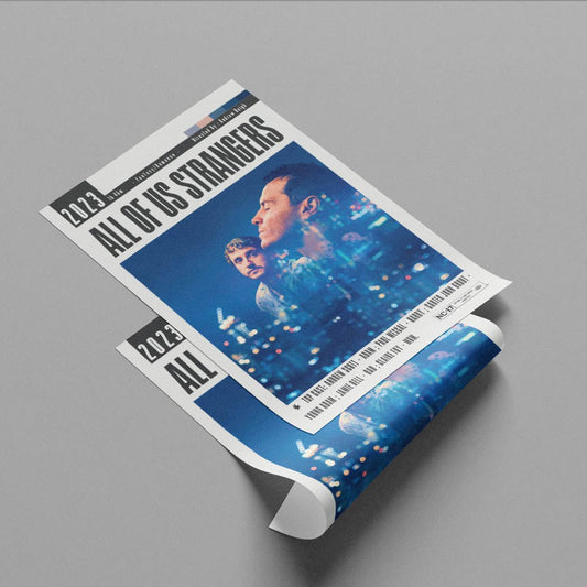 All of Us Strangers 2023 film poster — Adam Harry Andrew Scott Paul Mescal minimalist wall art print UK