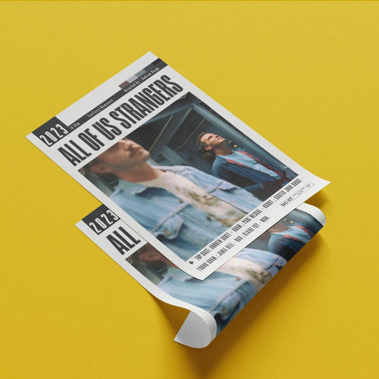 All of Us Strangers 2023 film poster — Andrew Haigh Andrew Scott Paul Mescal ghost parents wall art print UK - 98types