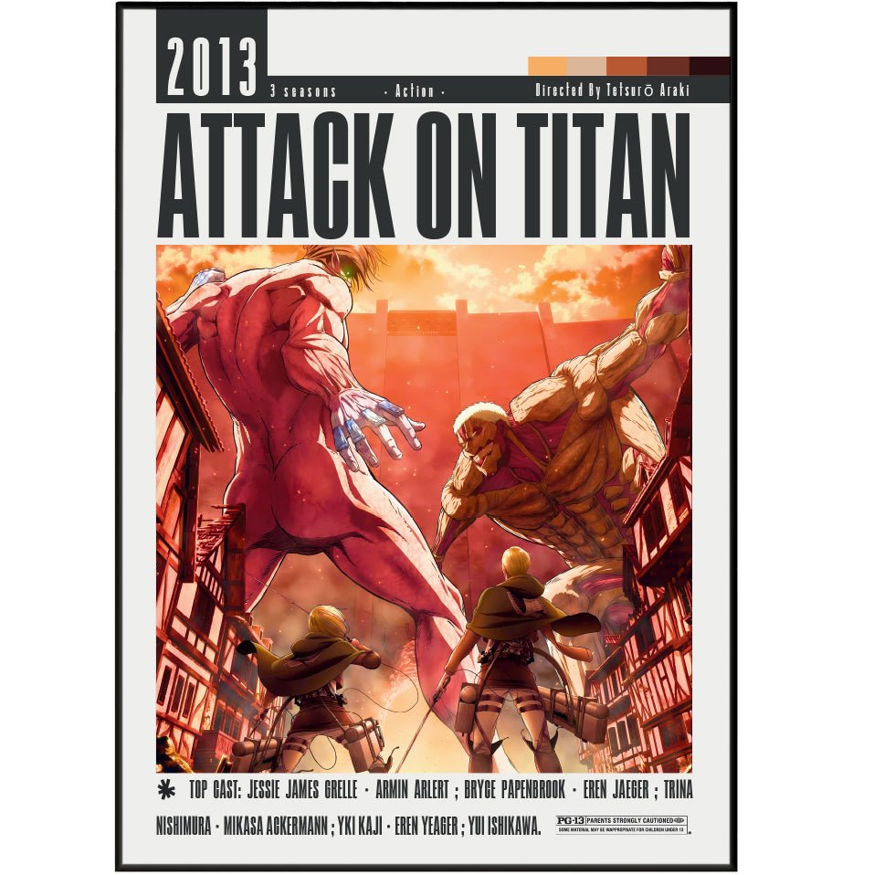 Attack on Titan 2013 Film Posters - 98typesModern Minimal Movies