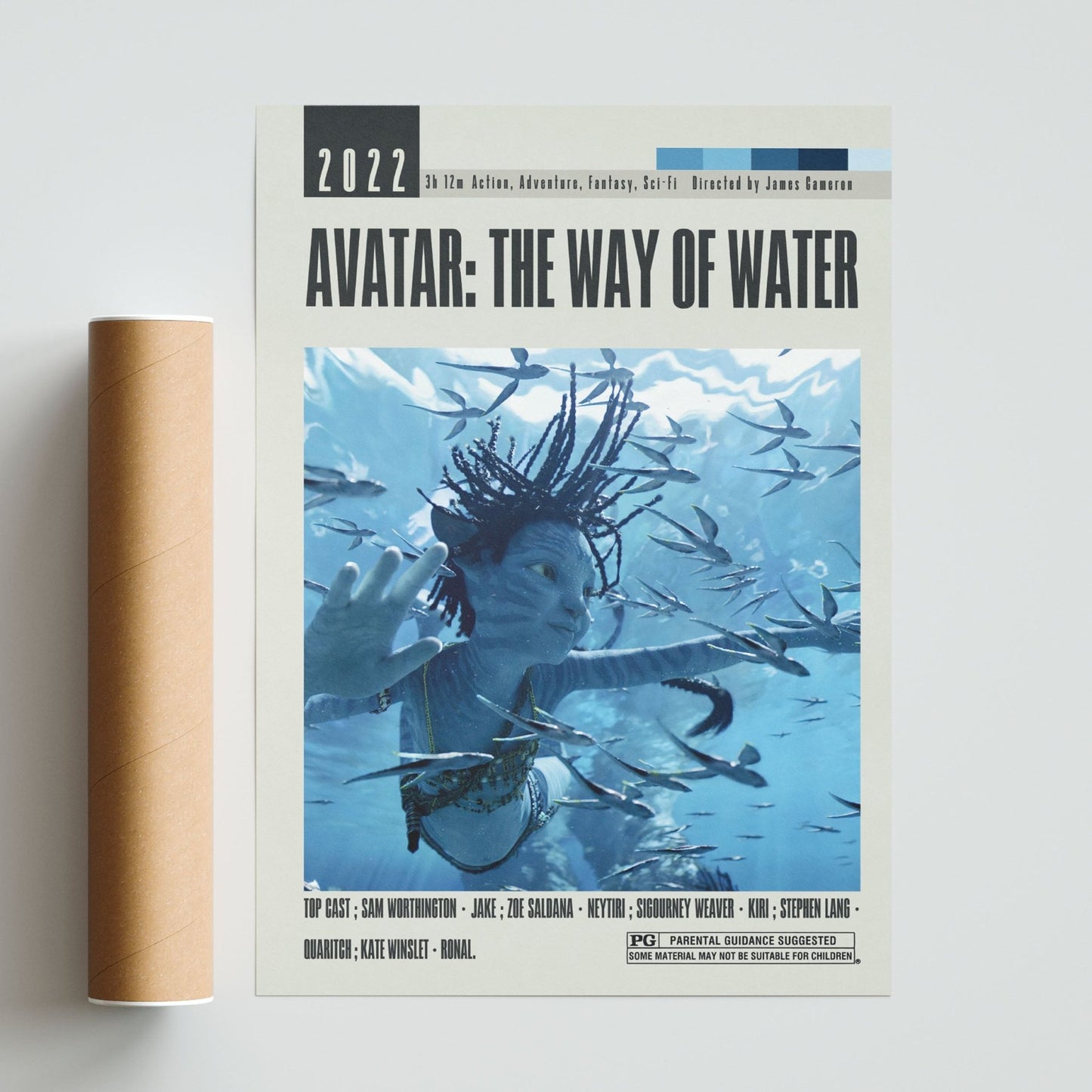 Avatar The Way of Water Poster | James Cameron Movies - 98types
