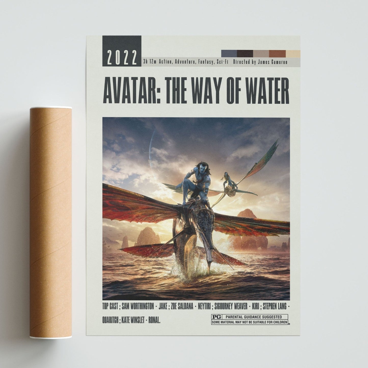 Avatar The Way of Water Poster | James Cameron Movies - 98types