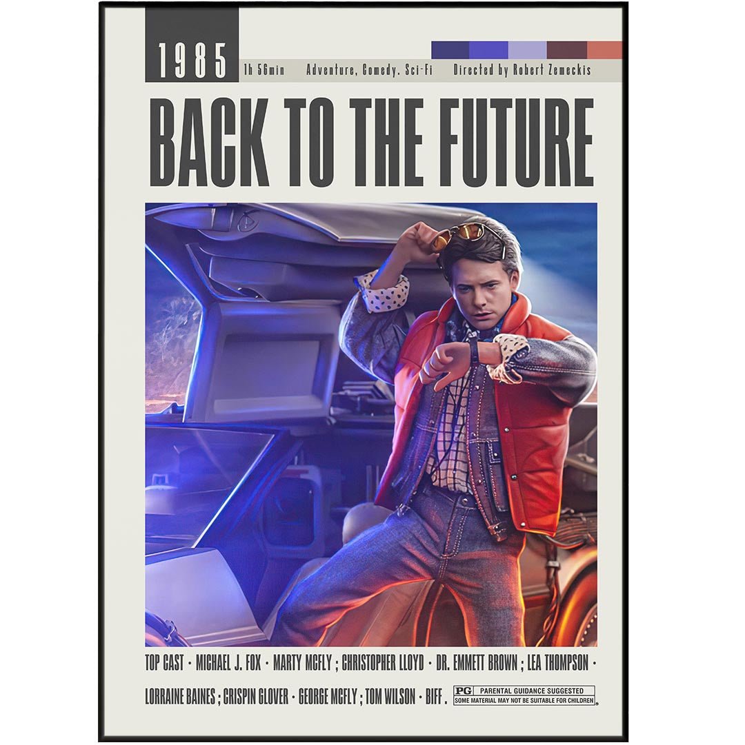 Back to the Future Poster | Robert Zemeckis Movies - 98types