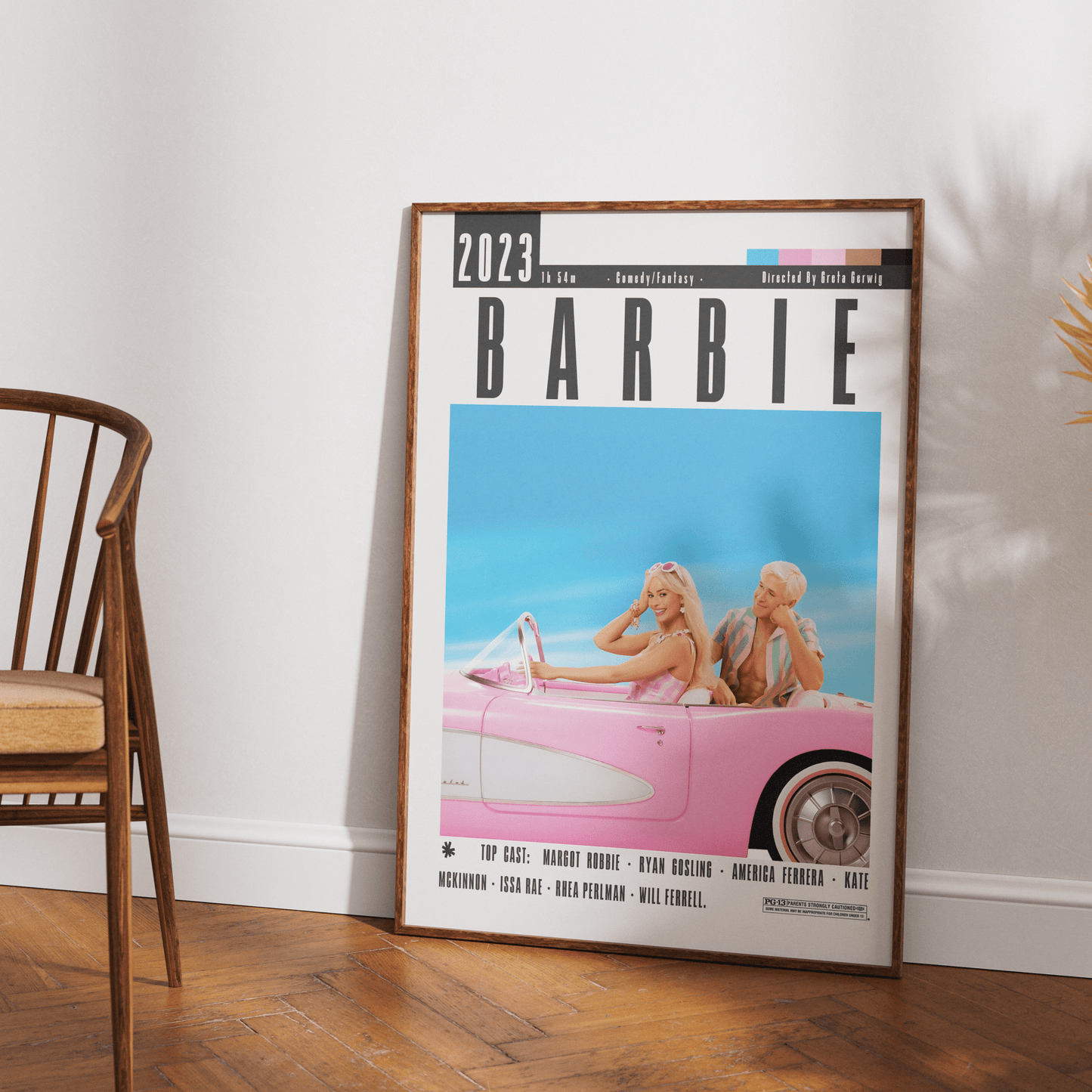 Barbie 2023 Film Poster - 98typesModern Minimal Movies