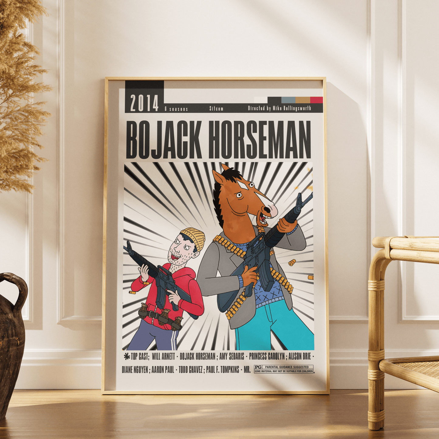 BoJack Horseman Tv Serie Posters - 98typesModern Minimal Movies