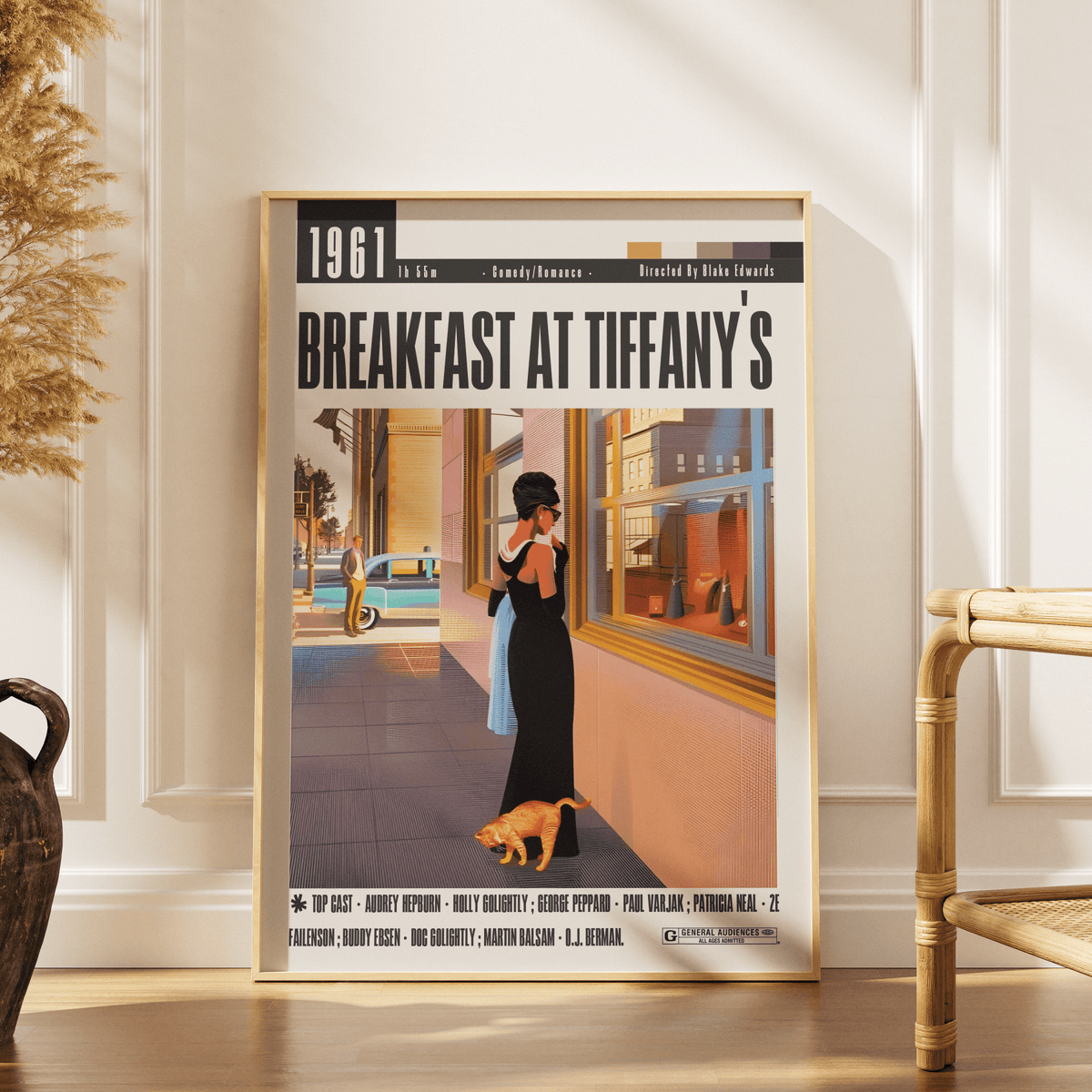 Breakfast at Tiffany's movie poster – design 2 – 98types