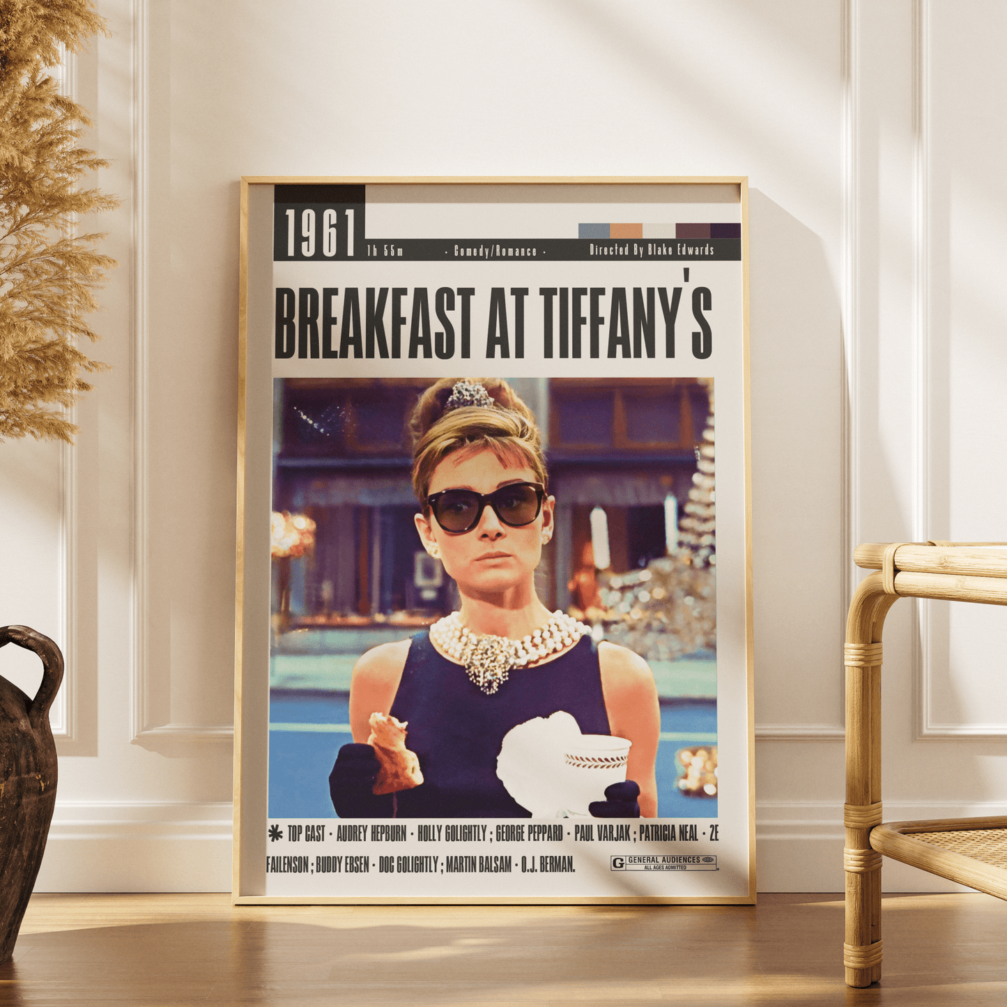Breakfast at Tiffany's Poster | Blake Edwards Movies - 98typesModern Minimal Movies