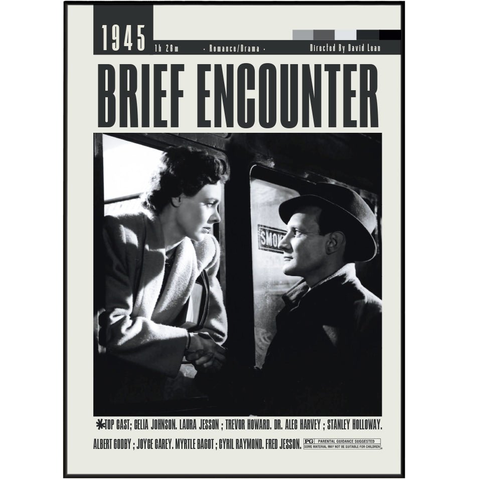 Brief Encounter 1945 minimalist movie poster print – 98types