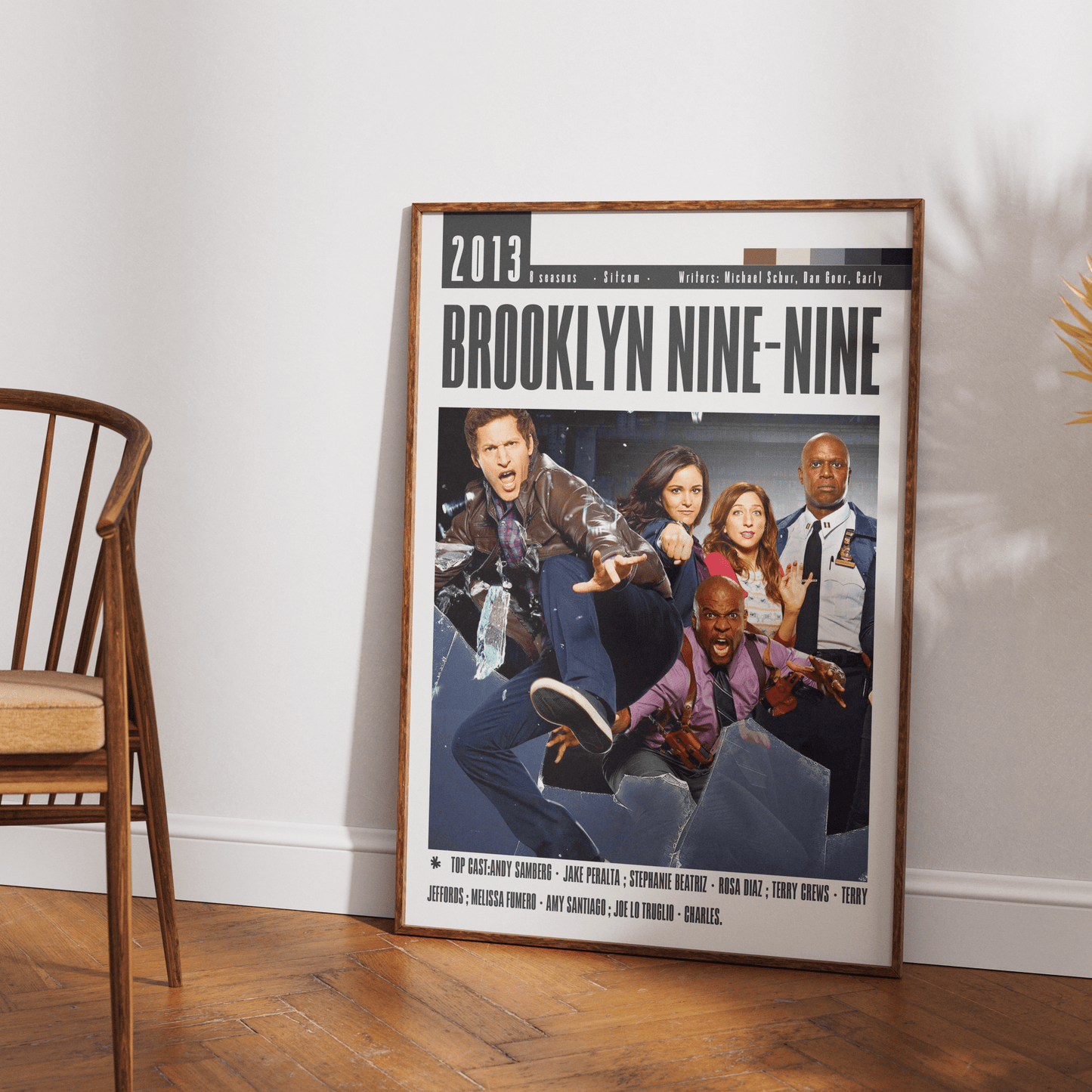 Brooklyn Nine - Nine Tv Serie Movie Poster - 98typesModern Minimal Movies