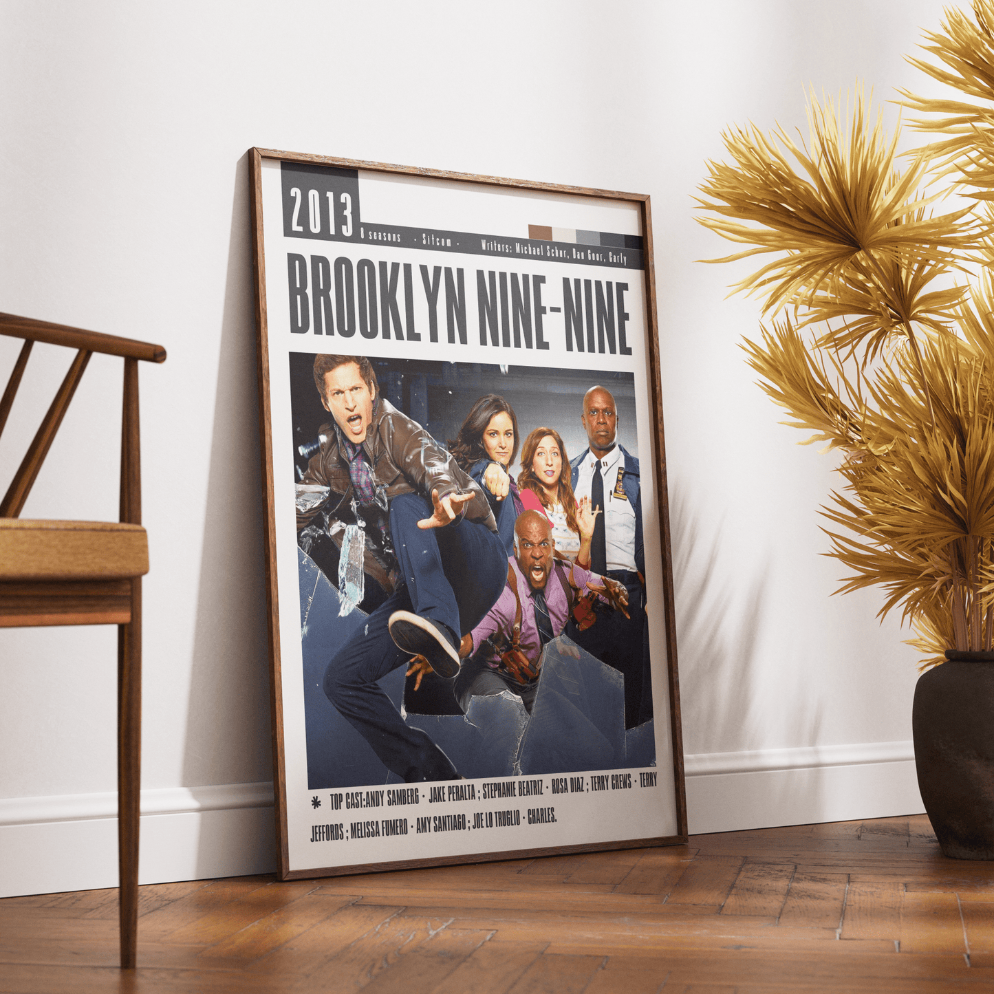 Brooklyn Nine - Nine Tv Serie Movie Poster - 98typesModern Minimal Movies
