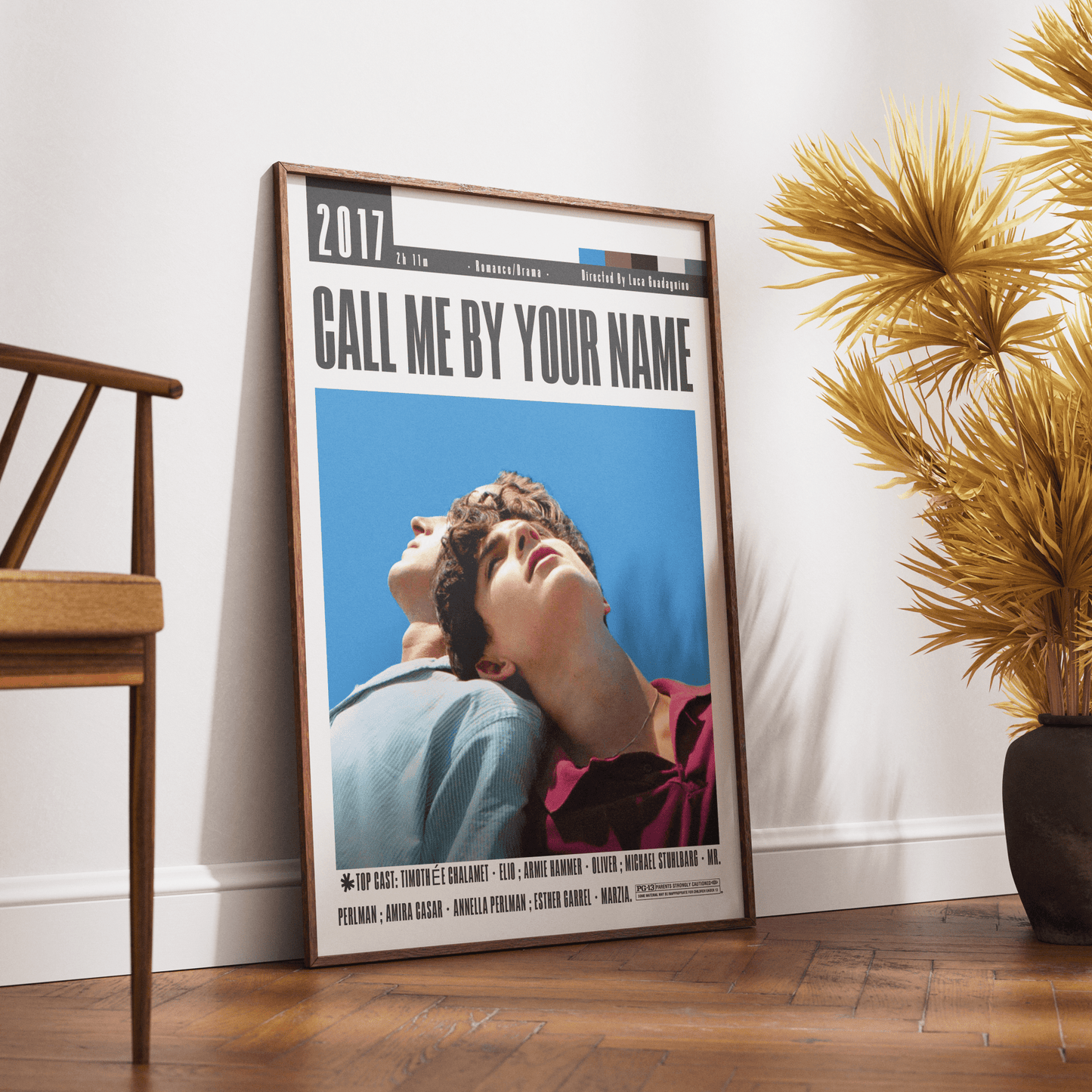 Call Me by Your Name 2017 Film Poster - 98typesModern Minimal Movies