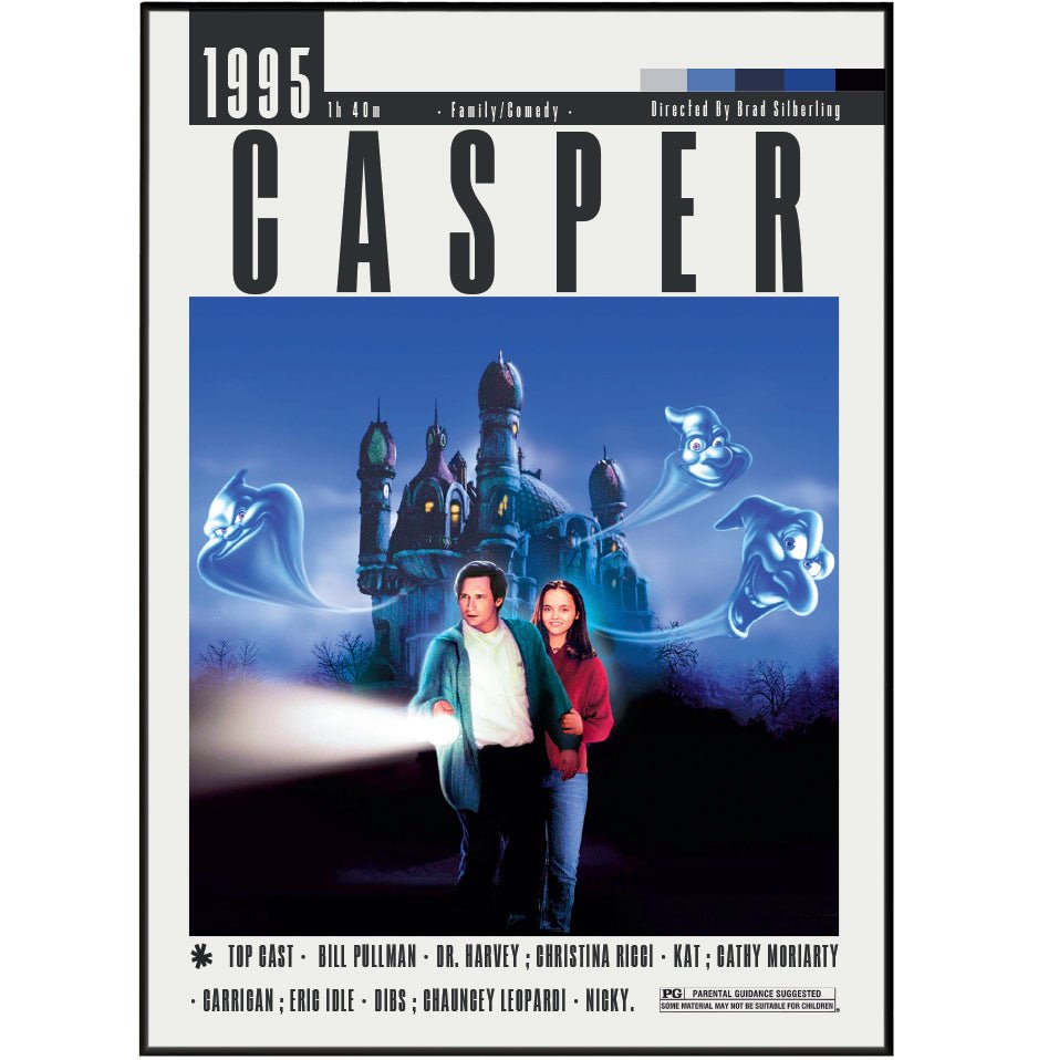 Casper 1995 minimalist movie poster print – 98types