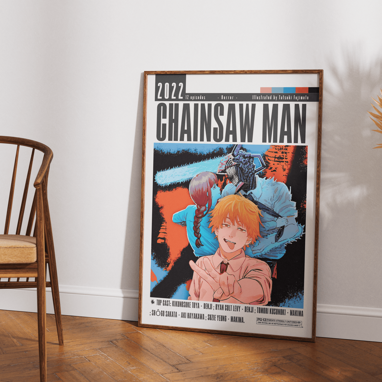 Chainsaw Man Movie Poster - 98typesModern Minimal Movies