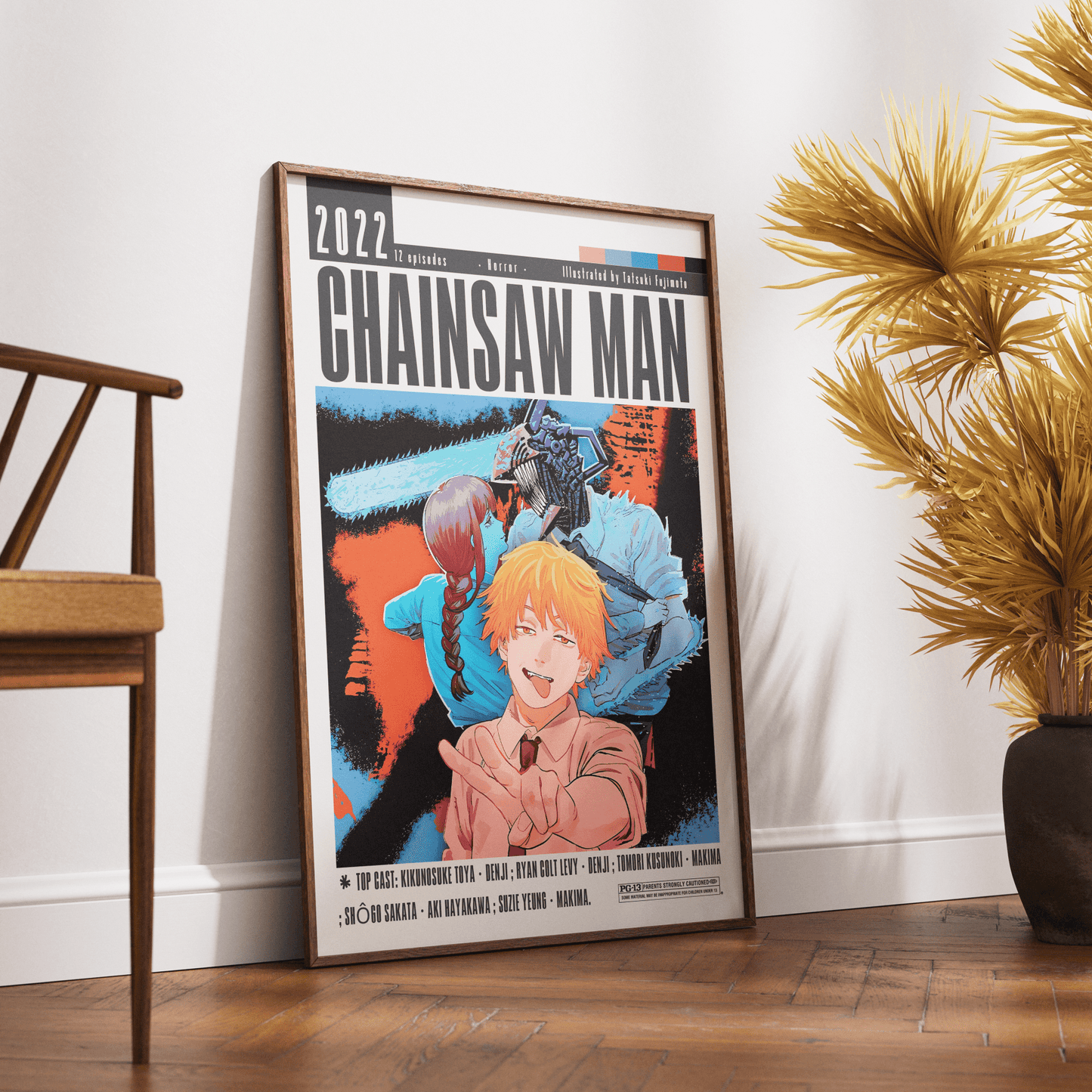 Chainsaw Man Movie Poster - 98typesModern Minimal Movies