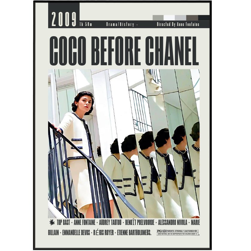 Coco Before Chanel 2009 Movie Posters - 98typesModern Minimal Movies