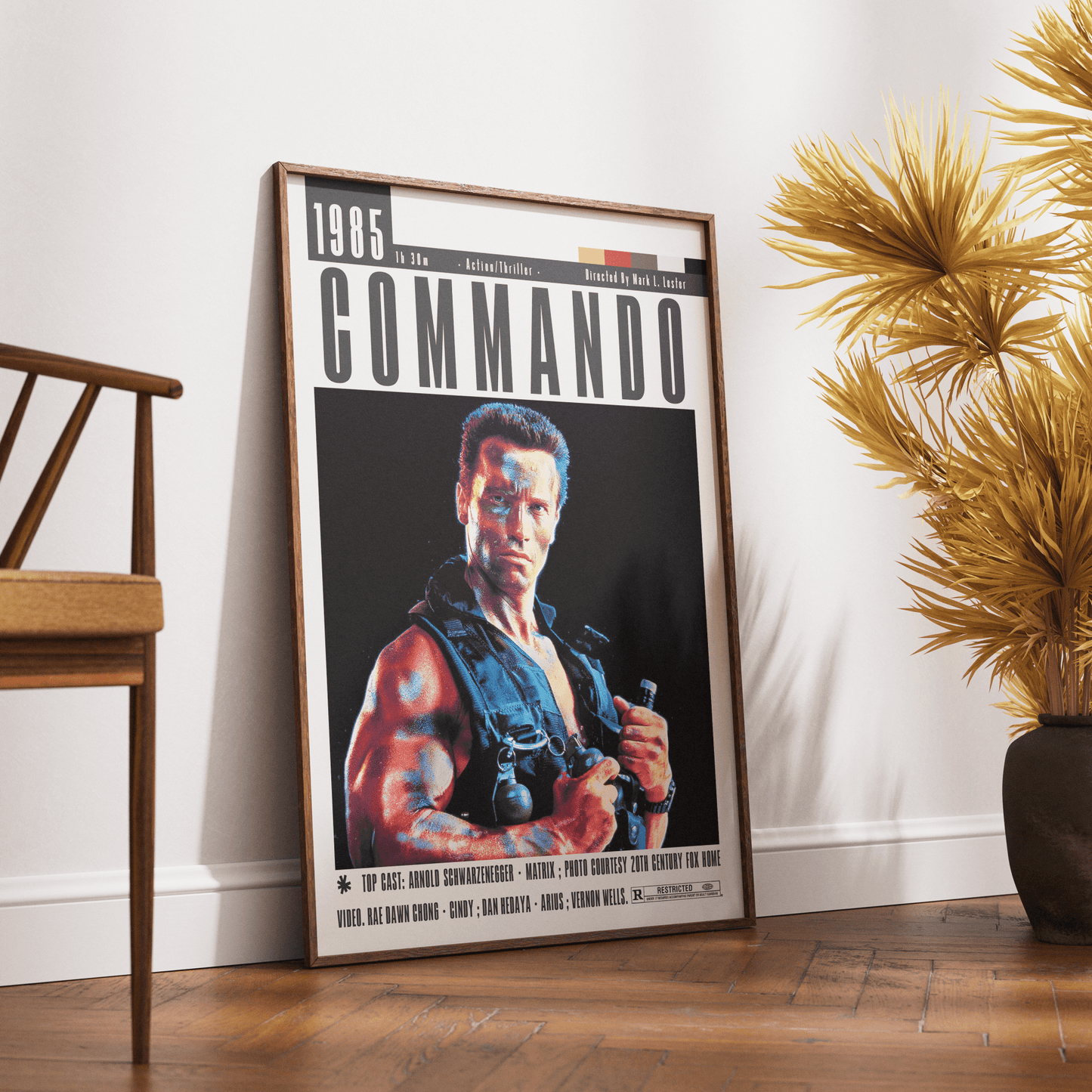 Commando 1985 Film Poster - 98typesModern Minimal Movies