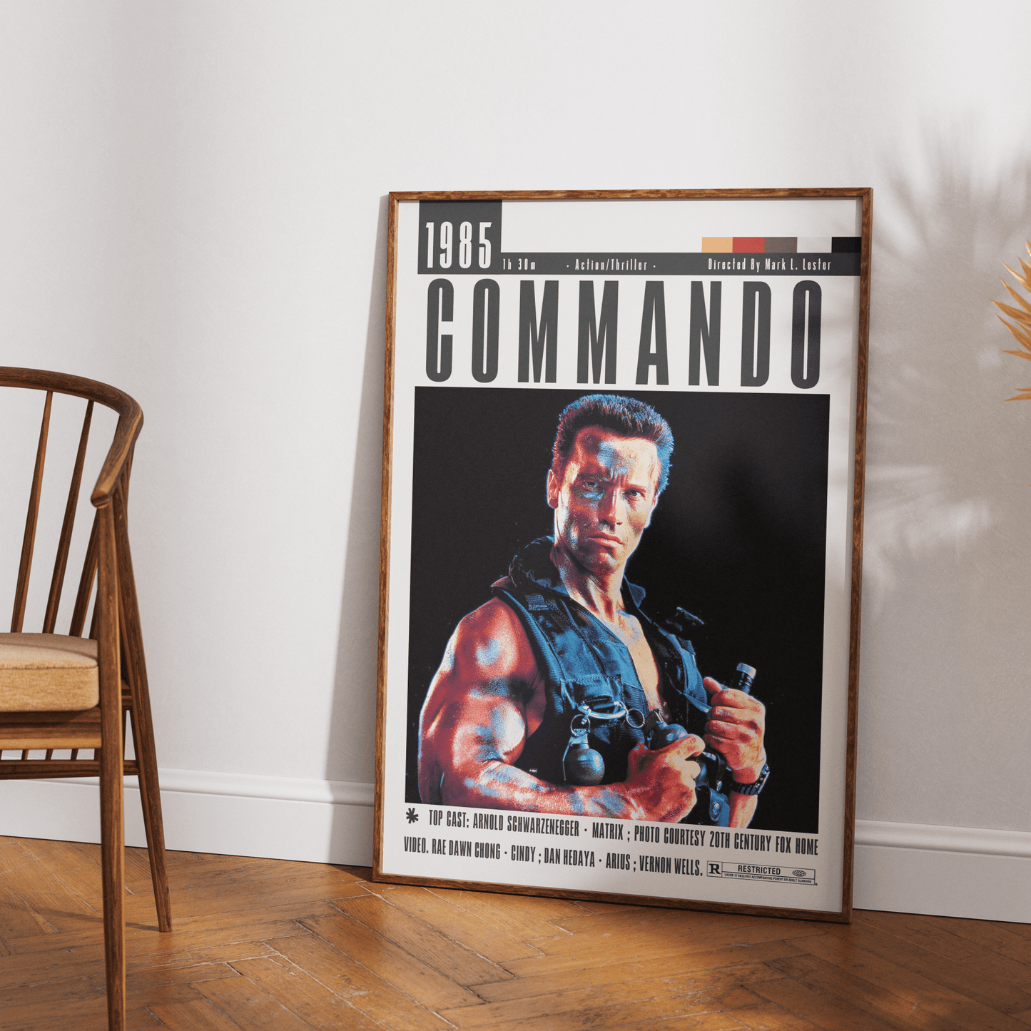 Commando 1985 Film Poster - 98typesModern Minimal Movies