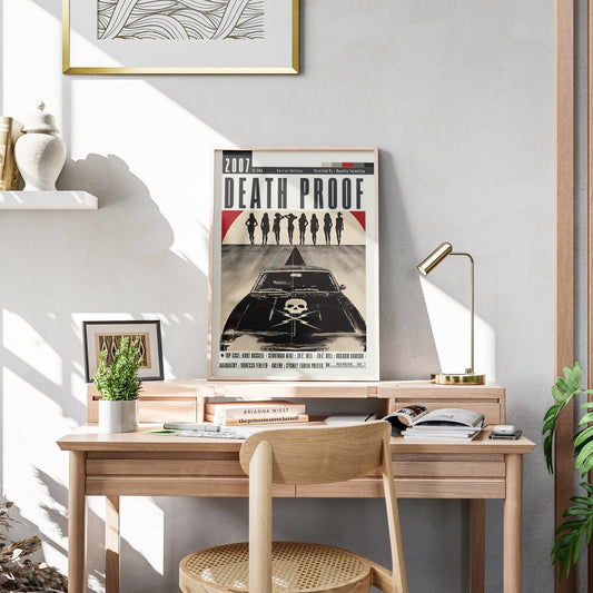 Death Proof 2007 film poster — Quentin Tarantino Kurt Russell Stuntman Mike grindhouse wall art print UK