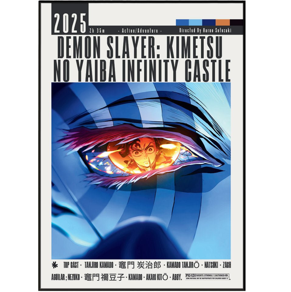 Demon Slayer: Infinity Castle Film Poster - 98typesModern Minimal Movies