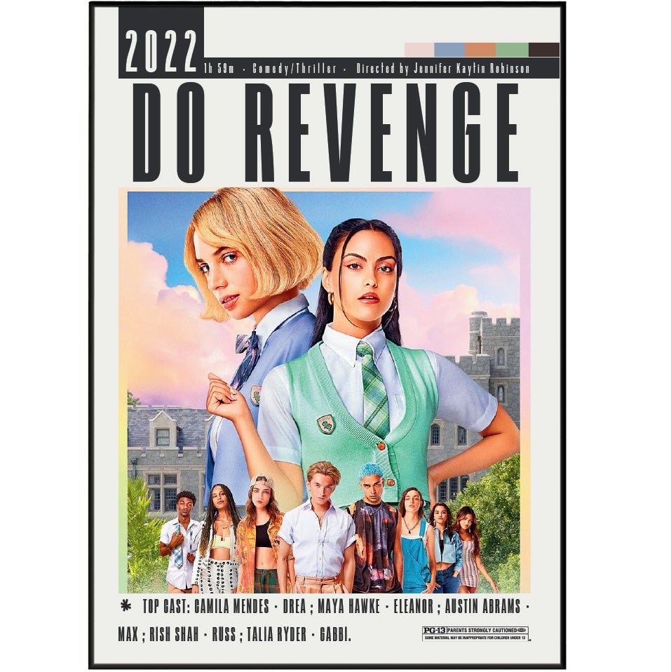 Do Revenge Films Poster - 98typesModern Minimal Movies