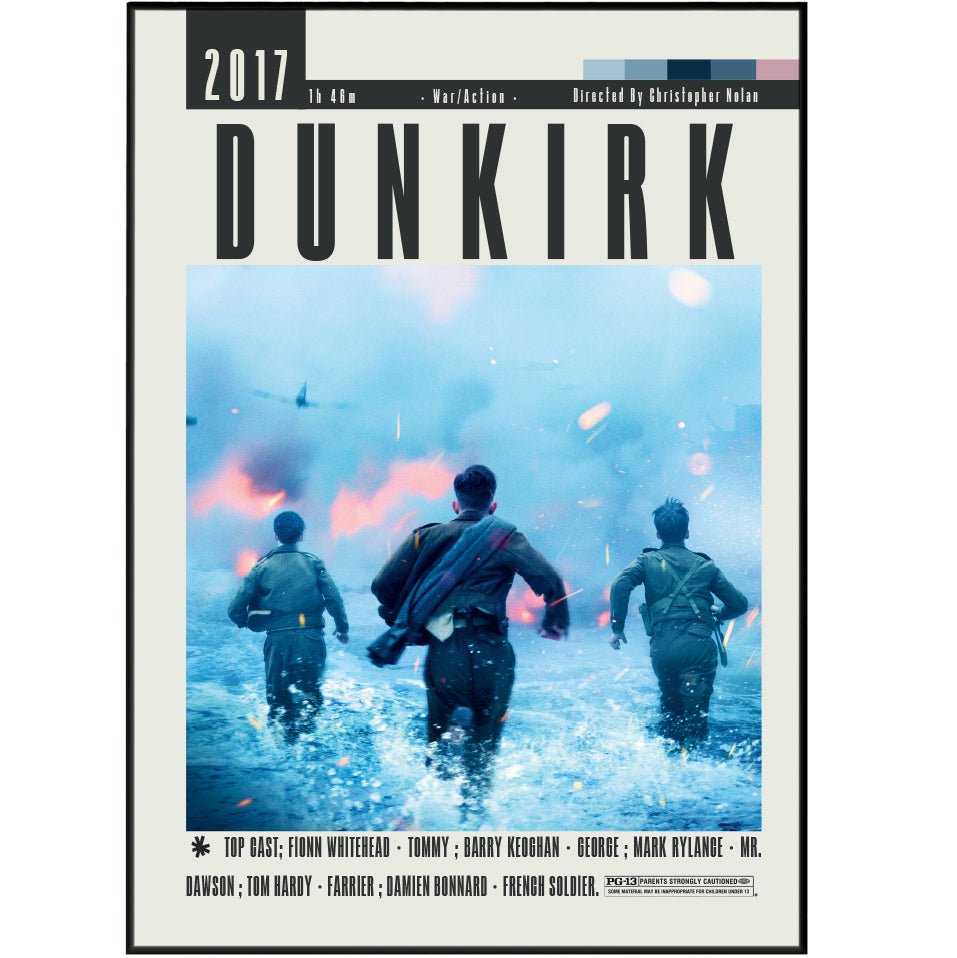 Dunkirk 2017 minimalist movie poster print – 98types