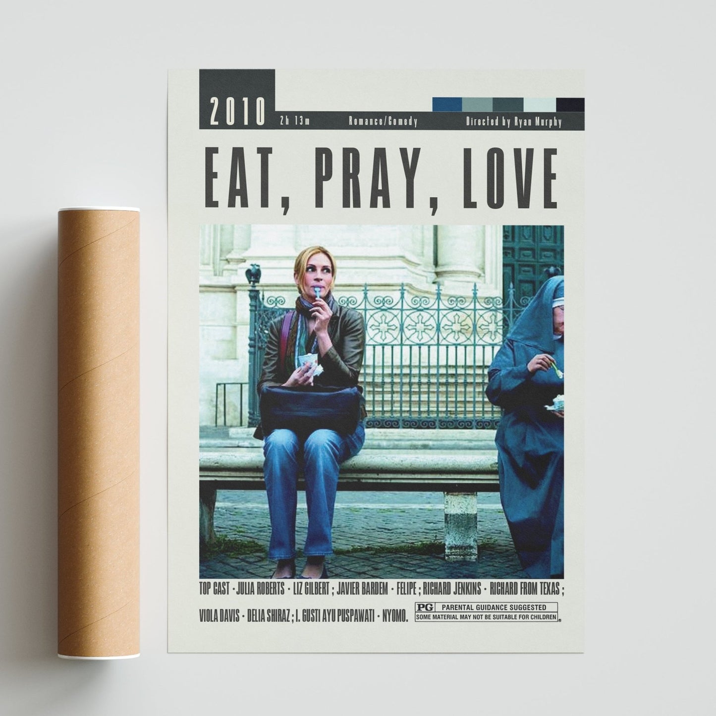 Eat Pray Love Poster | Ryan Murphy Movies - 98types