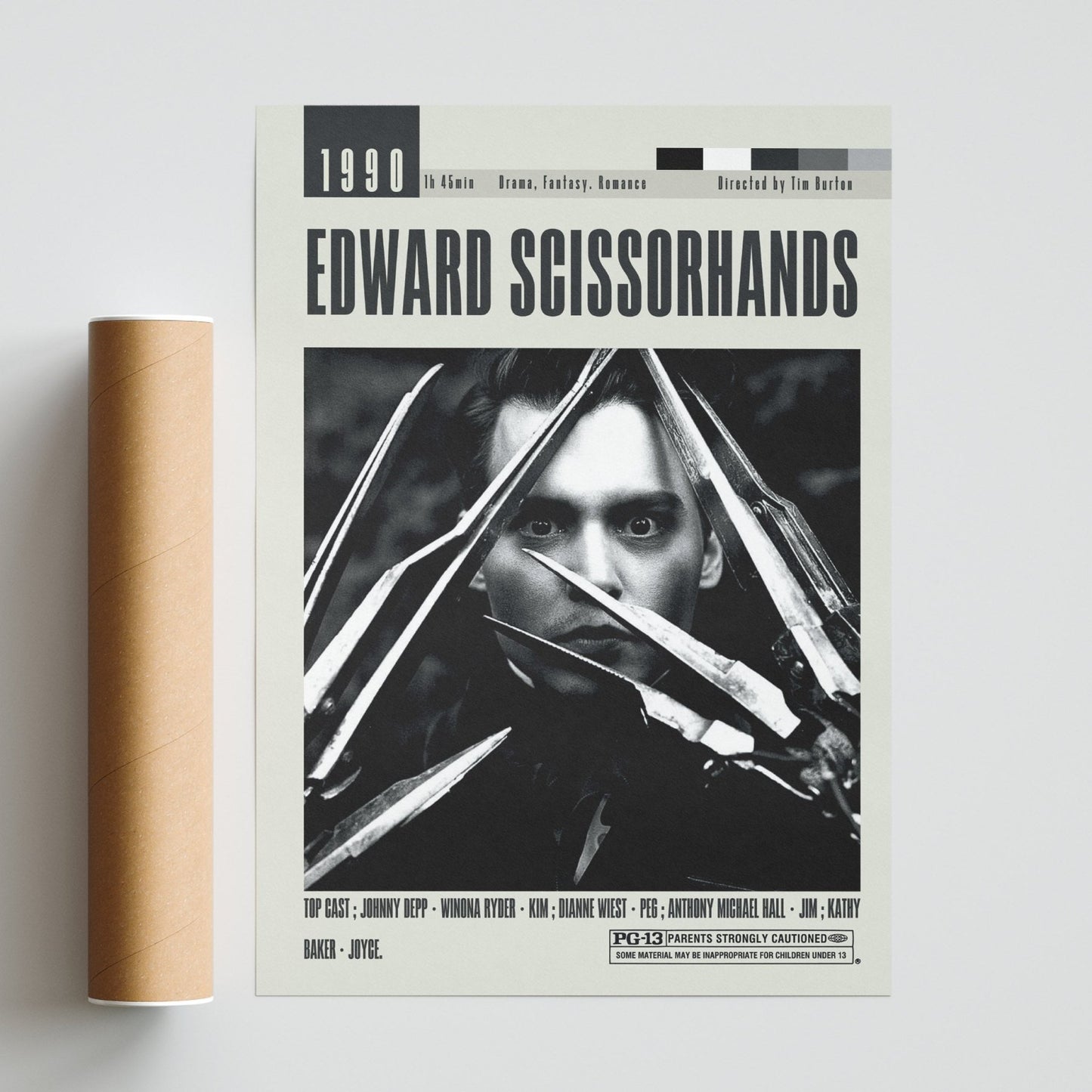 Edward Scissorhands Poster | Tim Burton Movies - 98typesModern Minimal Movies