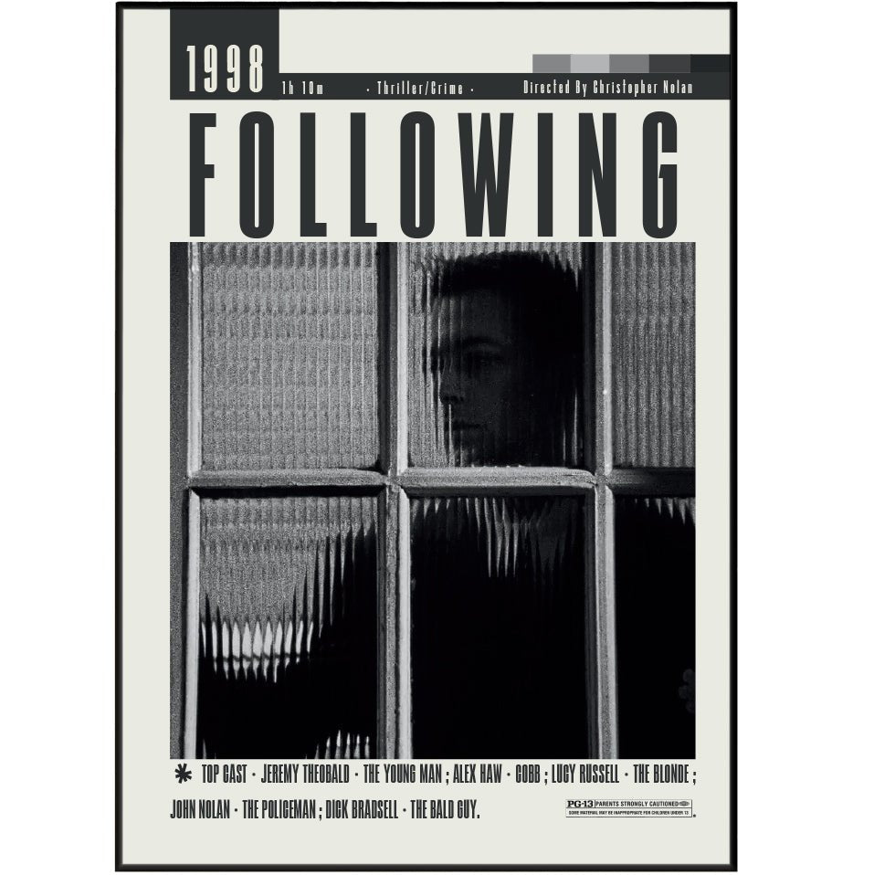 Following Movie 1998 Posters - 98types
