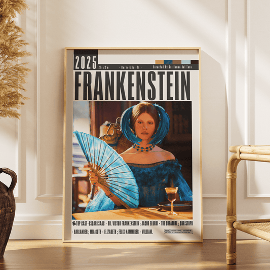Frankenstein 2025 Oscar nominated movie poster art print UK