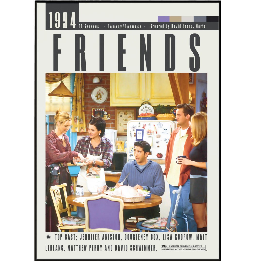 Friends Serie Poster | Marta Kauffman Movies - 98types