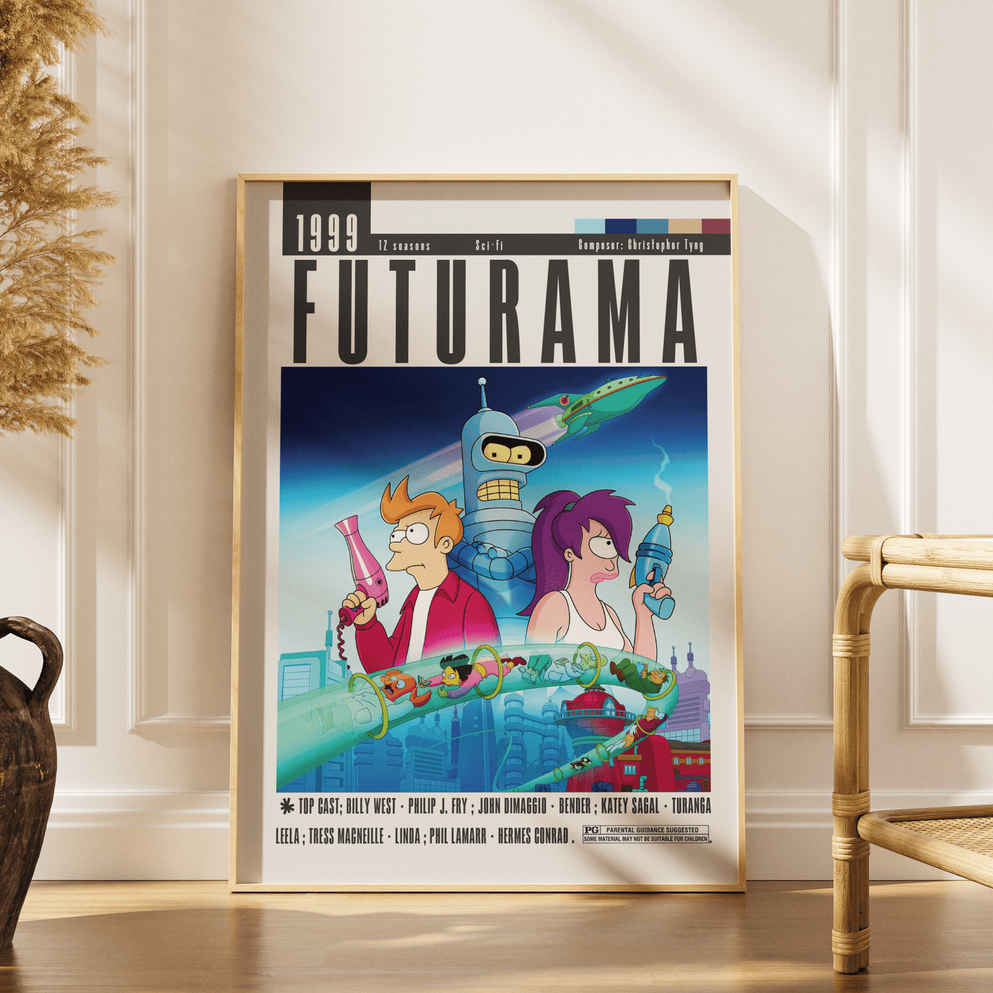 Futurama Tv Serie Posters - 98typesModern Minimal Movies
