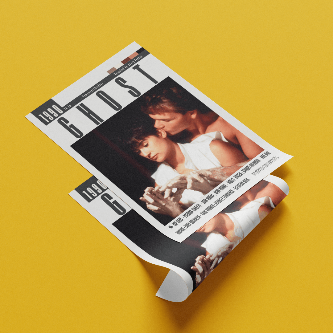 Ghost (1990) Romantic Film Poster poster by 98 Types – view 5