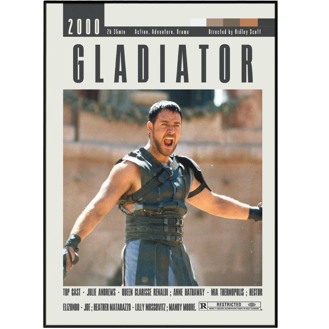 Gladiator Poster | Ridley Scott Movies - 98types