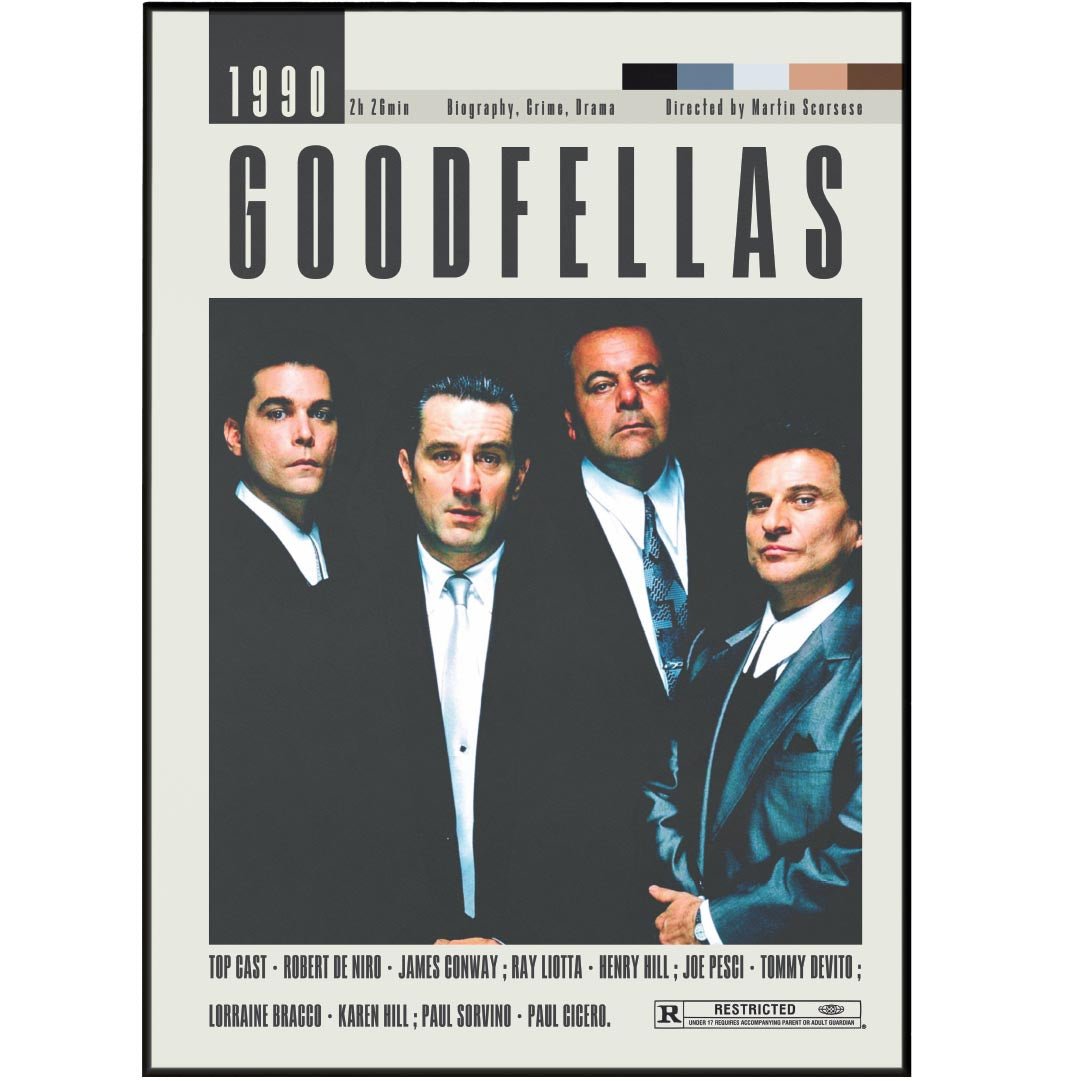Goodfellas Poster | Martin Scorsese Movies - 98types