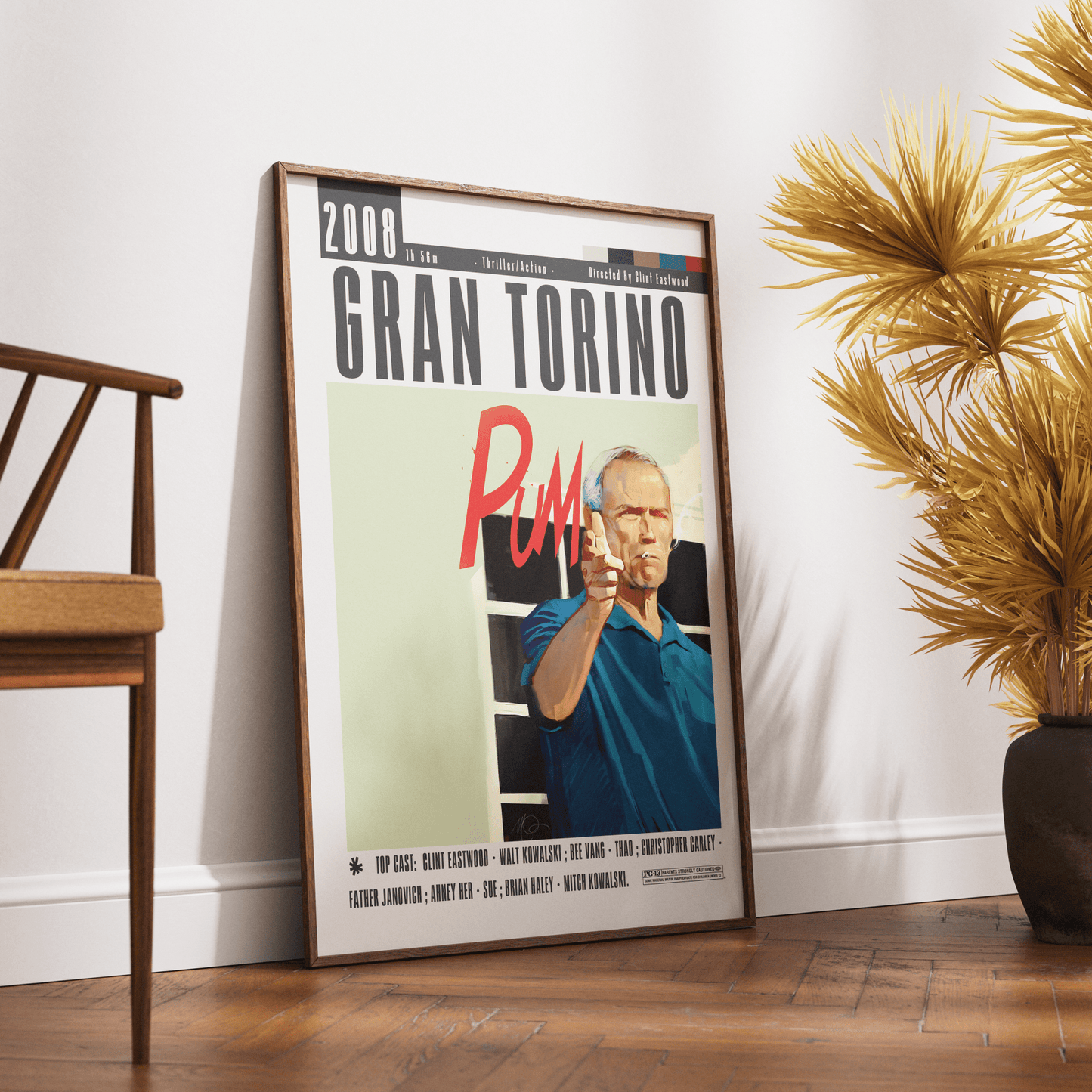 Gran Torino 2008 Film Posters - 98typesModern Minimal Movies